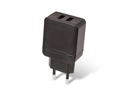 Nabíječka do sítě 2,4 A 2xUSB Maxlife MXTC-02 černá