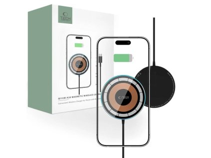 Magnetická bezdrátová nabíječka MagSafe Tech-Protect QI15W-A30 , černá