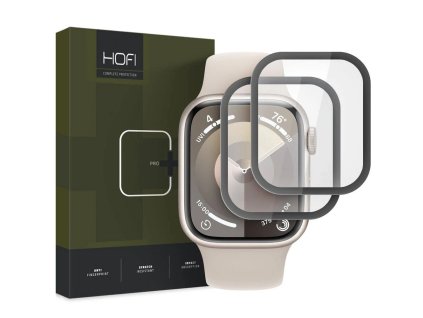 Tvrzené hybridní sklo APPLE WATCH 7 / 8 / 9 (41MM) HOFI Hybrid Pro+ 2ks černé