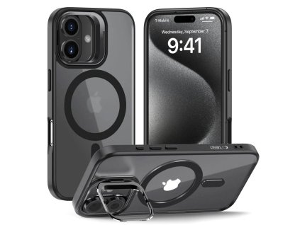 Kryt iPhone 16 Tech-Protect MagStand MagSafe Matte černý