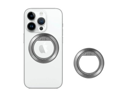 Ring Holder - MagSafe Techsuit (MPR2), hliníková slitina – stříbrný
