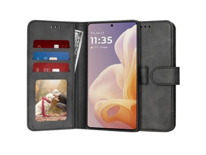 Pouzdro Motorola EDGE 40 / EDGE (2023), Techsuit Diary Book, černé