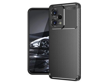 Kryt Xiaomi Redmi Note 12 5G / Poco X5, Techsuit CarbonFiber černý