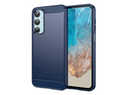 Kryt Samsung Galaxy M55, Armored Carbon modrý
