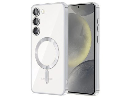 Kryt Samsung Galaxy S23 Plus Techsuit Luxury Crystal MagSafe - stříbrný