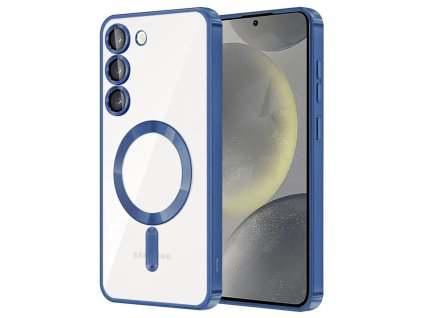 Kryt Samsung Galaxy S21 5G Techsuit Luxury Crystal MagSafe - tmavě modrý