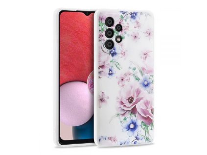 Kryt Samsung Galaxy A13 5G / A04s Tech-Protect Mood Blossom Flower bílý