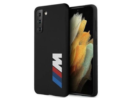 BMW - Samsung Galaxy S21 Plus - Silikonový kryt BMW (BMHCS21MMSLBLBK) černý