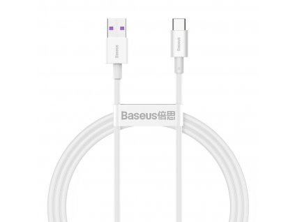 Datový kabel USB-C Baseus Superior Series - 66W, 1m, bílý