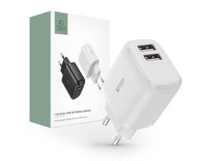 Nabíječka do sítě 12W 2xUSB Tech-Protect C12W, bílá