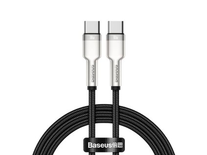 Datový kabel Baseus Cafule USB-C to USB-C Baseus Cafule, 100W, 1m černý