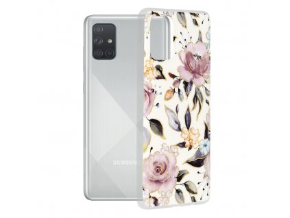Kryt Samsung Galaxy A71 4G Techsuit - Marble Series - Chloe White