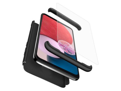 Pouzdro Samsung Galaxy A22 5G GKK - 360 + ochrana obrazovky, černé