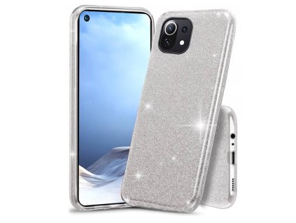 Kryt Samsung Galaxy A53 5G třpytky stříbrná