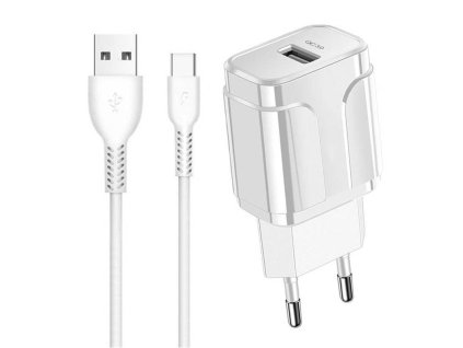 Nabíječka do sítě 18W 3A QC3.0 + kabel USB Type C Extreme Ampere ATCU3QC30W+CC USB-C Quick Charge 3.0 bílá