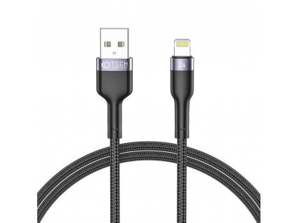 Datový kabel 2.4A 1m USB - Lightning Tech-Protect Ultraboost, černý