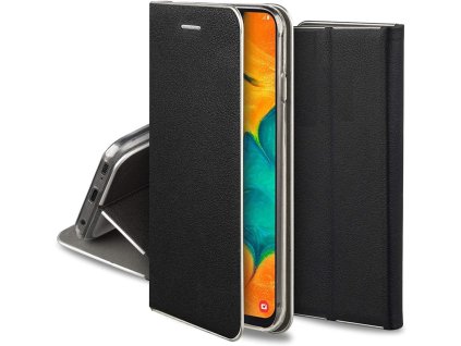 Pouzdro HUAWEI P40 Lite s flipem, umělá kůže Venus černé