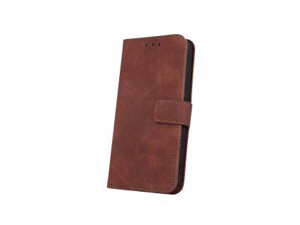 Pouzdro flip Samsung Galaxy A12 / M12, Velvet eko kůže, hnědé