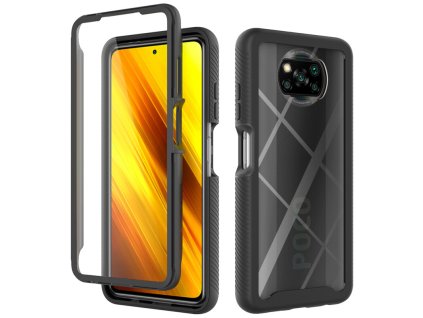 Pouzdro Xiaomi Poco X3 / Poco X3 NFC / Poco X3 Pro, Techsuit - Defense360 Pro + ochrana obrazovky, černé