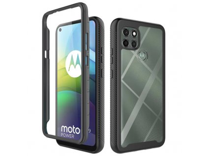 Pouzdro Motorola Moto G9 Power Techsuit - Defense360 Pro + ochrana obrazovky, černé
