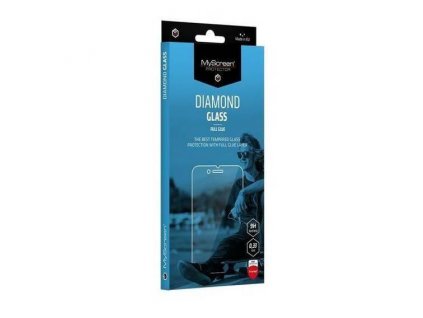 Tvrzené sklo iPhone 14 Pro, MyScreen Diamond Glass EDGE Lite, černé