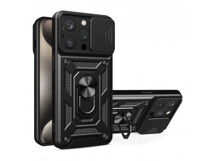 Kryt iPhone 15 Pro, Techsuit CamShield Pro černý