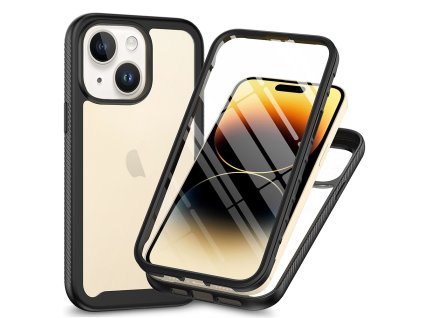 Pouzdro iPhone 15 Plus Techsuit - Defense360 Pro + ochrana obrazovky, černé