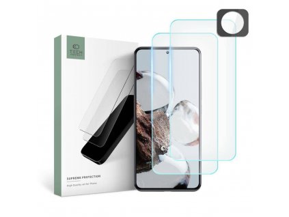 Tvrzené sklo Xiaomi Redmi Note 12 4G Tech-Protect Supreme Set (2 ks sklo + 1 ks fotoaparát) čiré