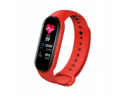 Fitness náramek Smart Band M7s červený