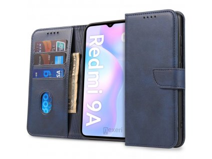 Pouzdro flip Xiaomi Redmi 9A Nexeri Wallet modré