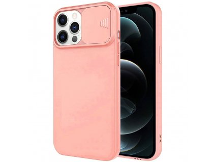 Kryt iPhone 14 Pro Max s krytem fotoaparátu - růžový