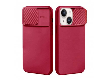 Kryt iPhone 14 Pro s krytem fotoaparátu - burgundy