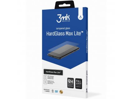 Tvrzené sklo 5D iPhone 11, 3mk Hard Glass Max Lite černé