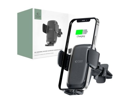 Držák do auta s 15W bezdrátovým nabíjením pro Windscreen Tech-Protect X05 černý