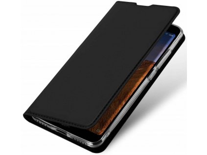 Pouzdro Samsung Galaxy A01 kožené Dux Ducis Skin černé