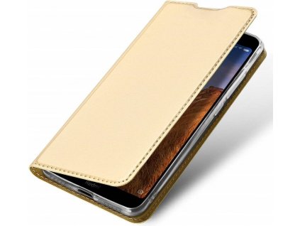 Pouzdro Samsung Galaxy A30 kožené Dux Ducis Skin zlaté