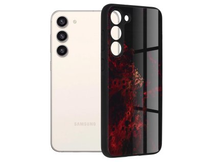 Husa pentru Samsung Galaxy S23 Plus - Techsuit Glaze Series - Red Nebula