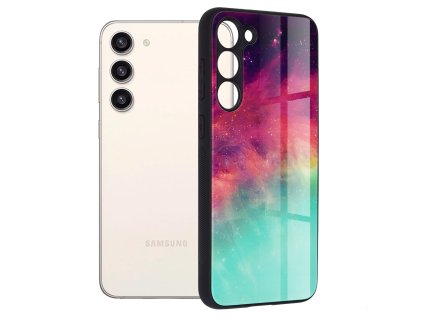Pouzdro Samsung Galaxy S23 Plus Techsuit - Glaze Series, Fiery Ocean