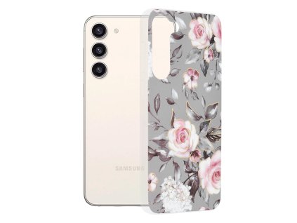 Husa pentru Samsung Galaxy S23 Plus - Techsuit Marble Series - Bloom of Ruth Gray