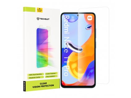 Folie pentru Xiaomi Redmi Note 11 Pro 4G / Note 11 Pro 5G / Note 11 Pro+ 5G / Poco X4 Pro 5G - Techsuit Clear Vision Glass - Transparent