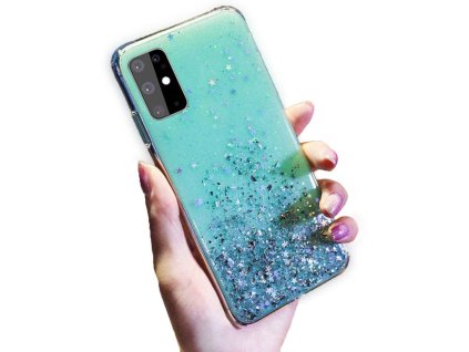 Kryt Samsung Galaxy A32 5G Sequins Glue Glitter Case mint