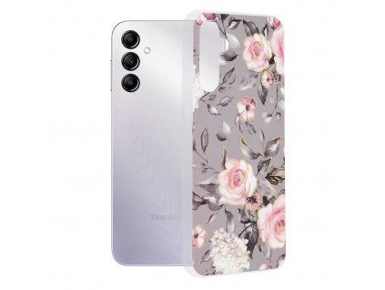 Husa pentru Samsung Galaxy A14 4G / A14 5G - Techsuit Marble Series - Bloom of Ruth Gray