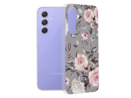 Husa pentru Samsung Galaxy A54 - Techsuit Marble Series - Bloom of Ruth Gray