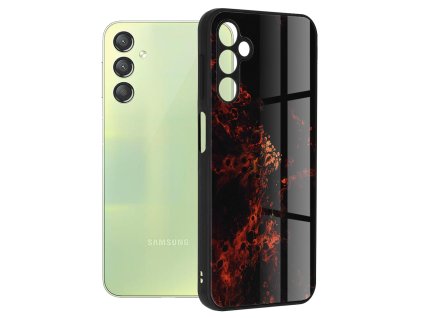 Pouzdro Samsung Galaxy A24 Techsuit - Glaze Series, Red Nebula