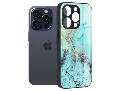Pouzdro iPhone 15 Pro Techsuit - Glaze Series, Blue Ocean
