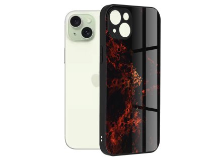 Husa pentru iPhone 15 Plus - Techsuit Glaze Series - Red Nebula