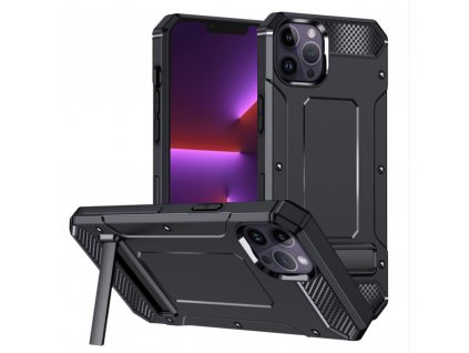 Husa pentru iPhone 13 Pro - Techsuit Hybrid Armor Kickstand - Black