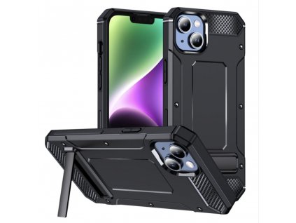 Kryt iPhone 14, Techsuit - Hybrid Armor Kickstand , černý
