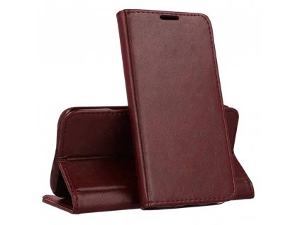 Pouzdro Xiaomi Redmi Note 10 4G / Redmi Note 10s Wallet with a Flap Eco Leather Magnet Book Holster burgund