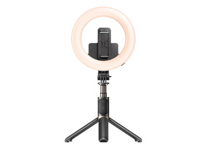 Yesido - Selfie Stick (SF12) - Stable, with Ring Light, Tripod, Remote Controller, 360Â° Rotation, 120mAh - Black